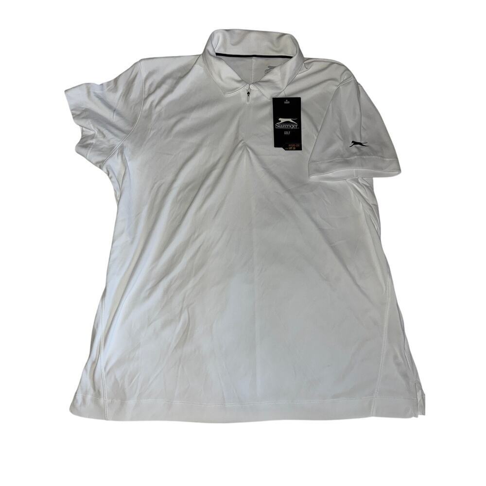 SLAZENGER GOLF - NEW WITH TAGS - polo white size Large L